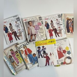 MCCALLS Sewing Patterns Vintage Children’s Clothing 80s 90s Cut & Uncut LOT OF 8